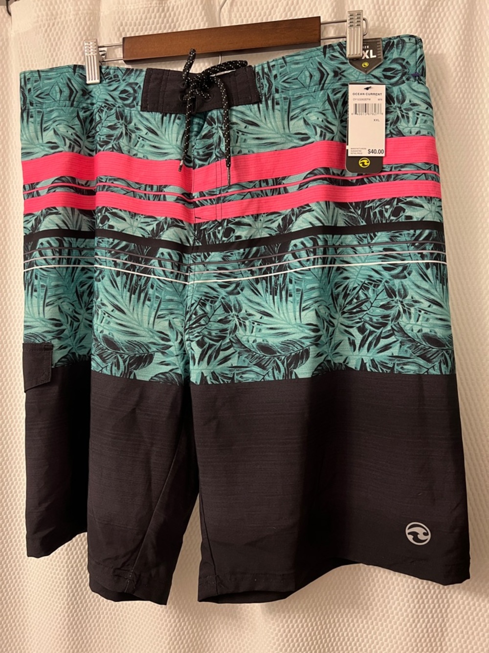 NWT Ocean Current Men’s Tropical Performance 4 Way Stretch Board Shorts XXL